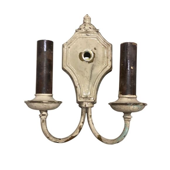 Antique Neoclassical Style Dual Arm Wall Sconce for repair - Picture 1 of 7